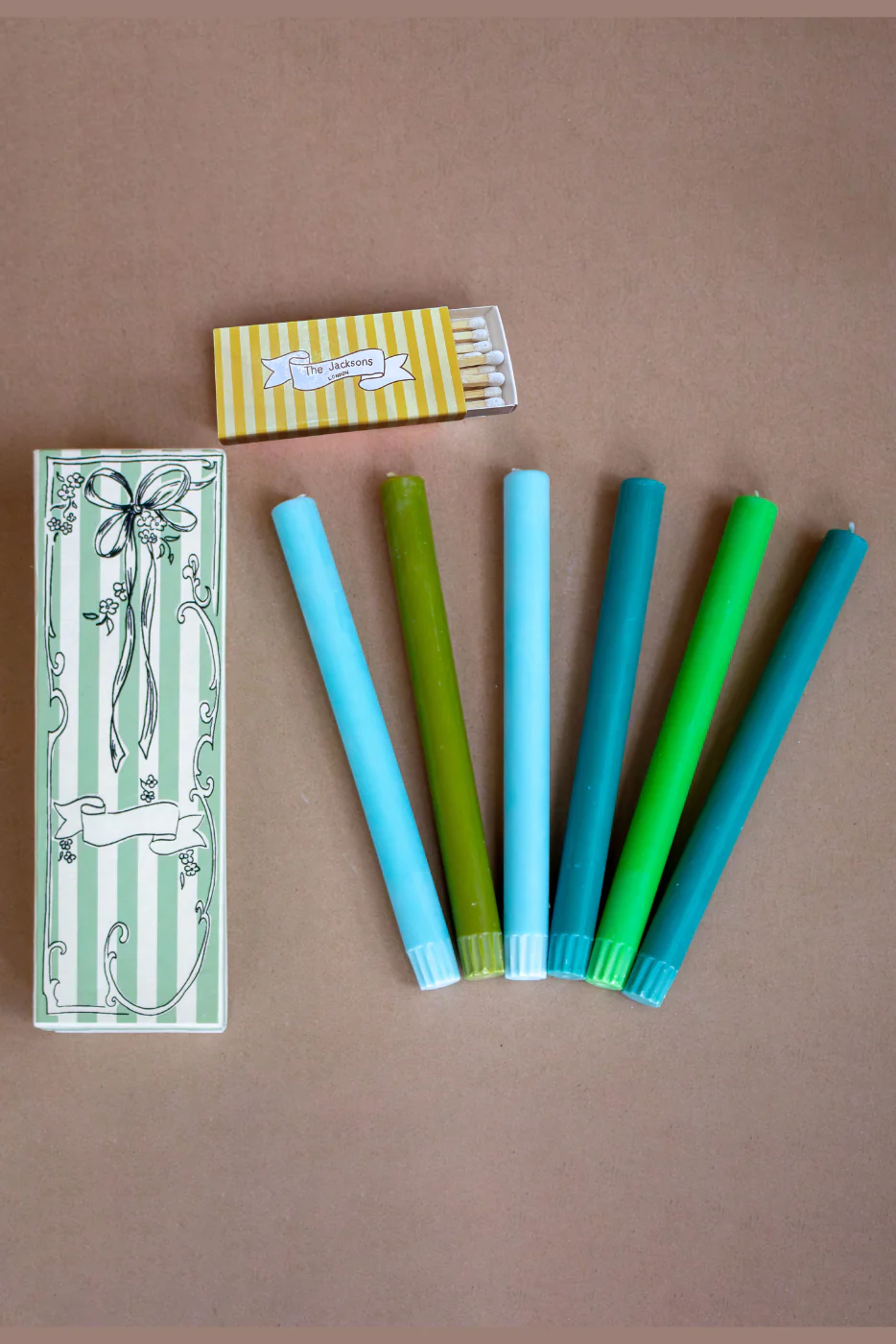 Green-Blue Candle Gift Box