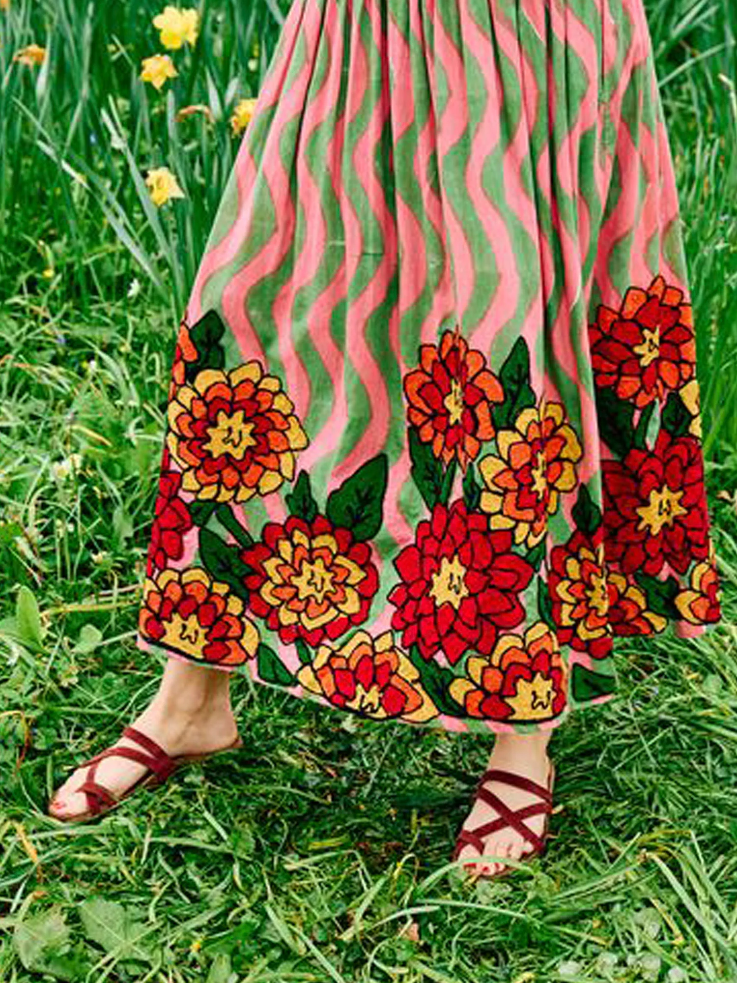 Daim Bordeaux Sandals - Image 3