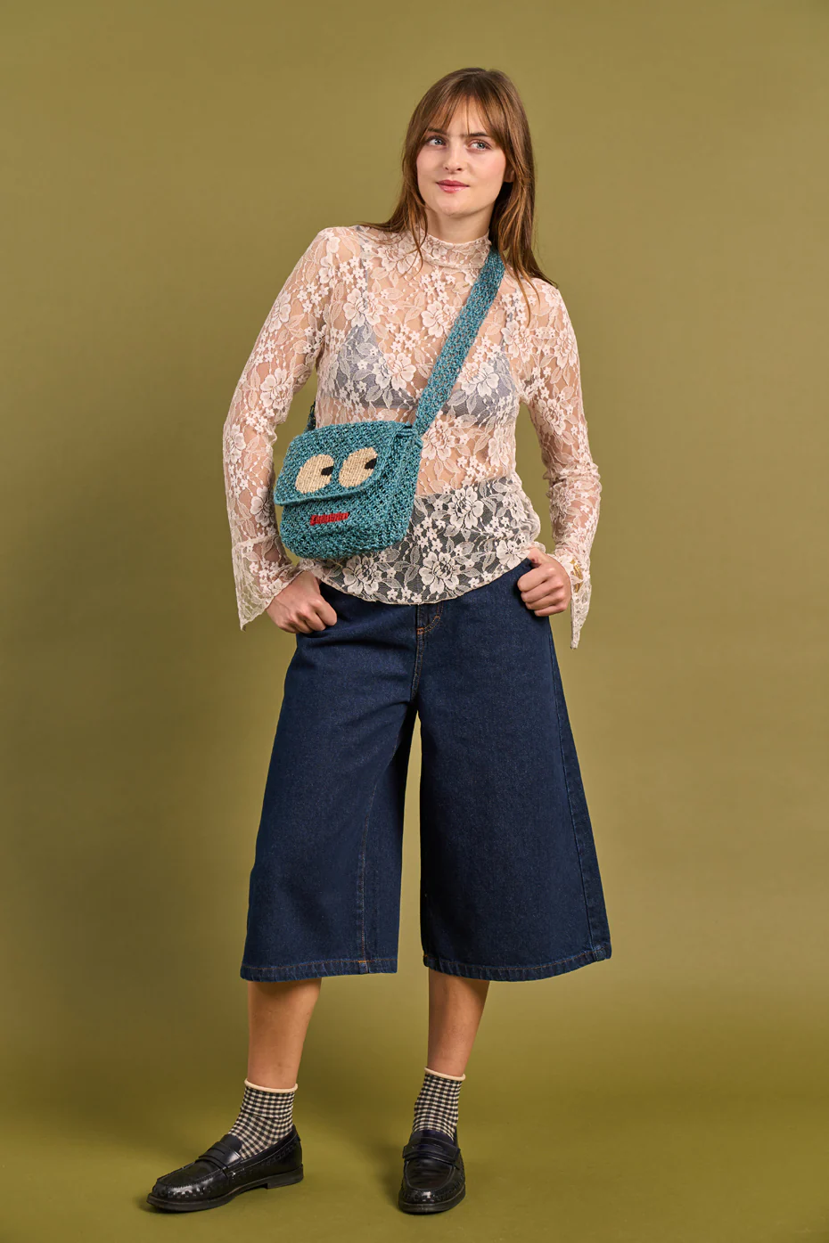 Denim Knee Shorts - Image 3