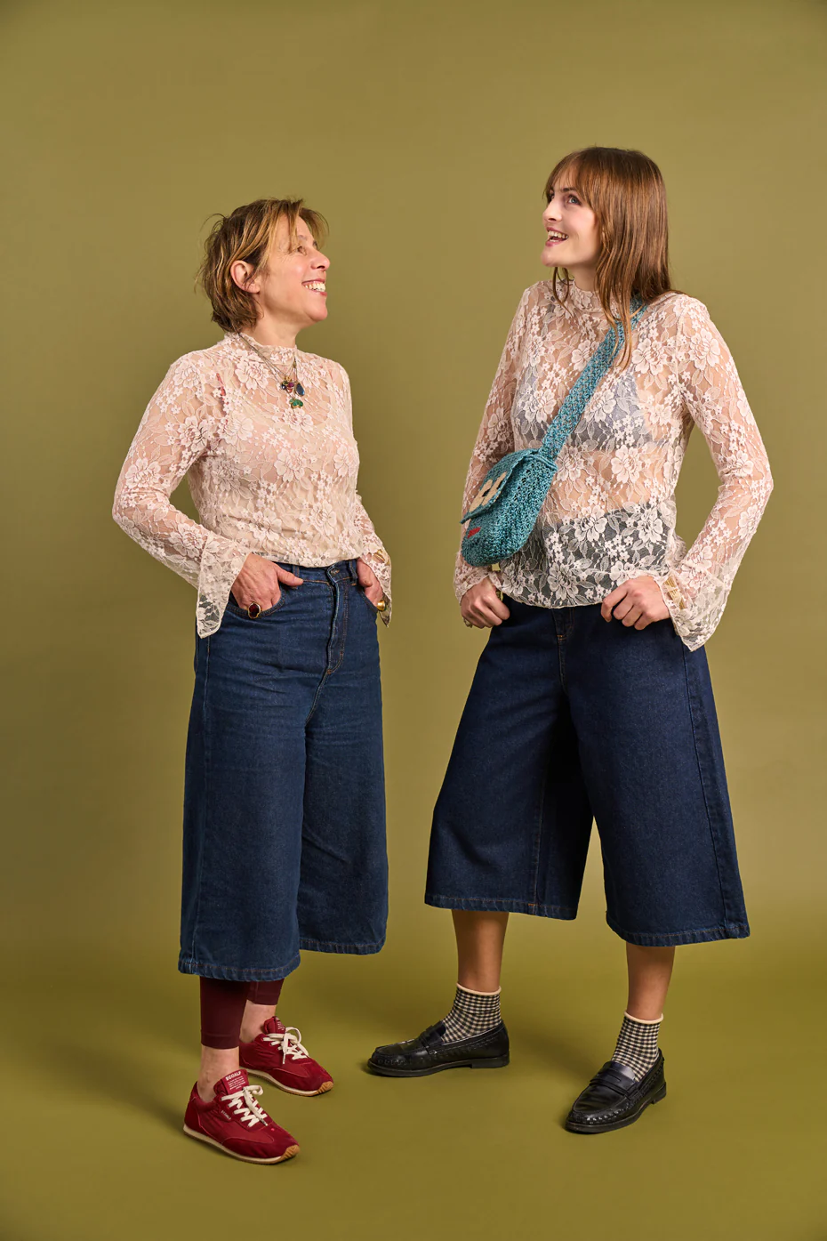 Denim Knee Shorts - Image 4