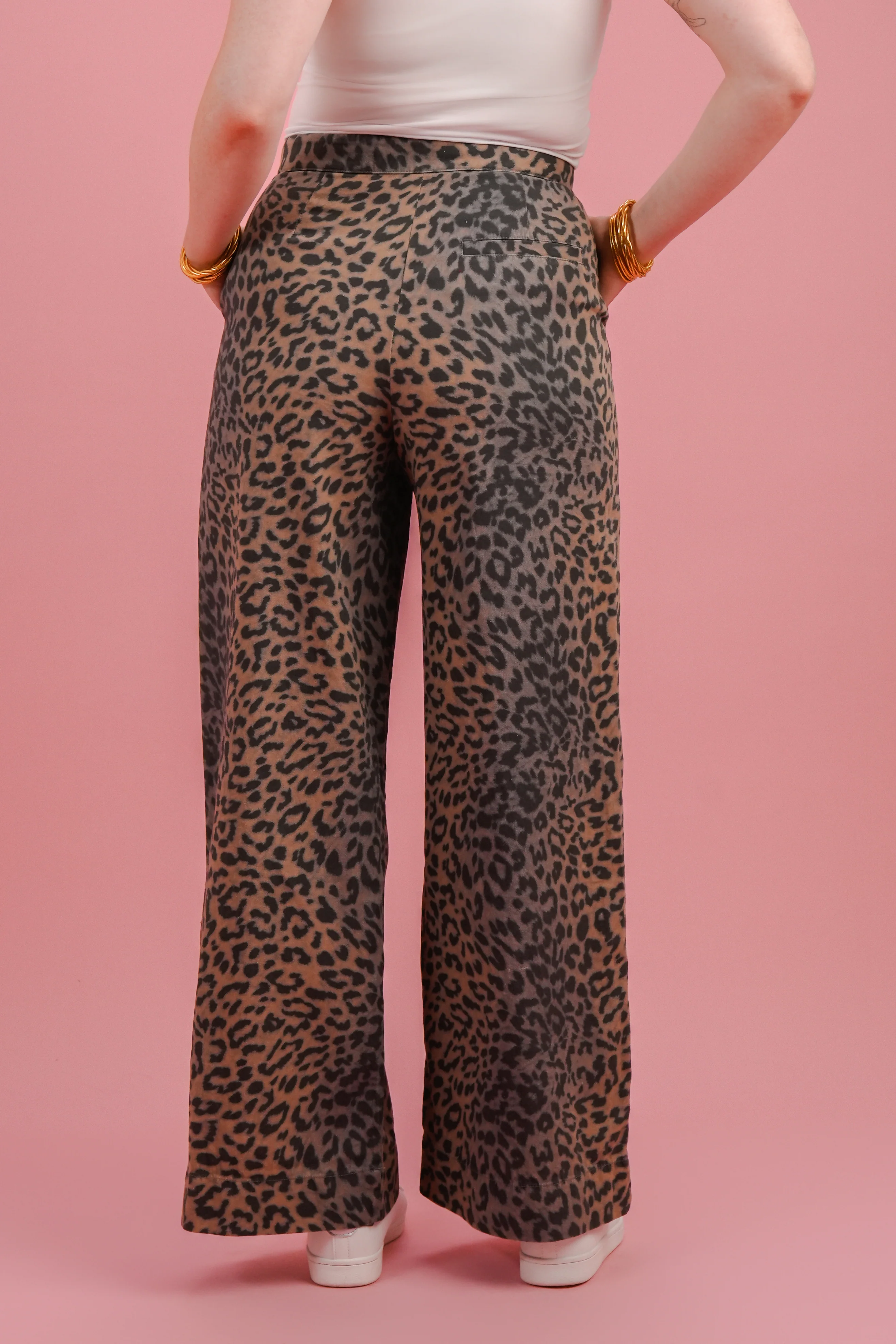 Inja Leopard Wide Leg Trousers - Image 5
