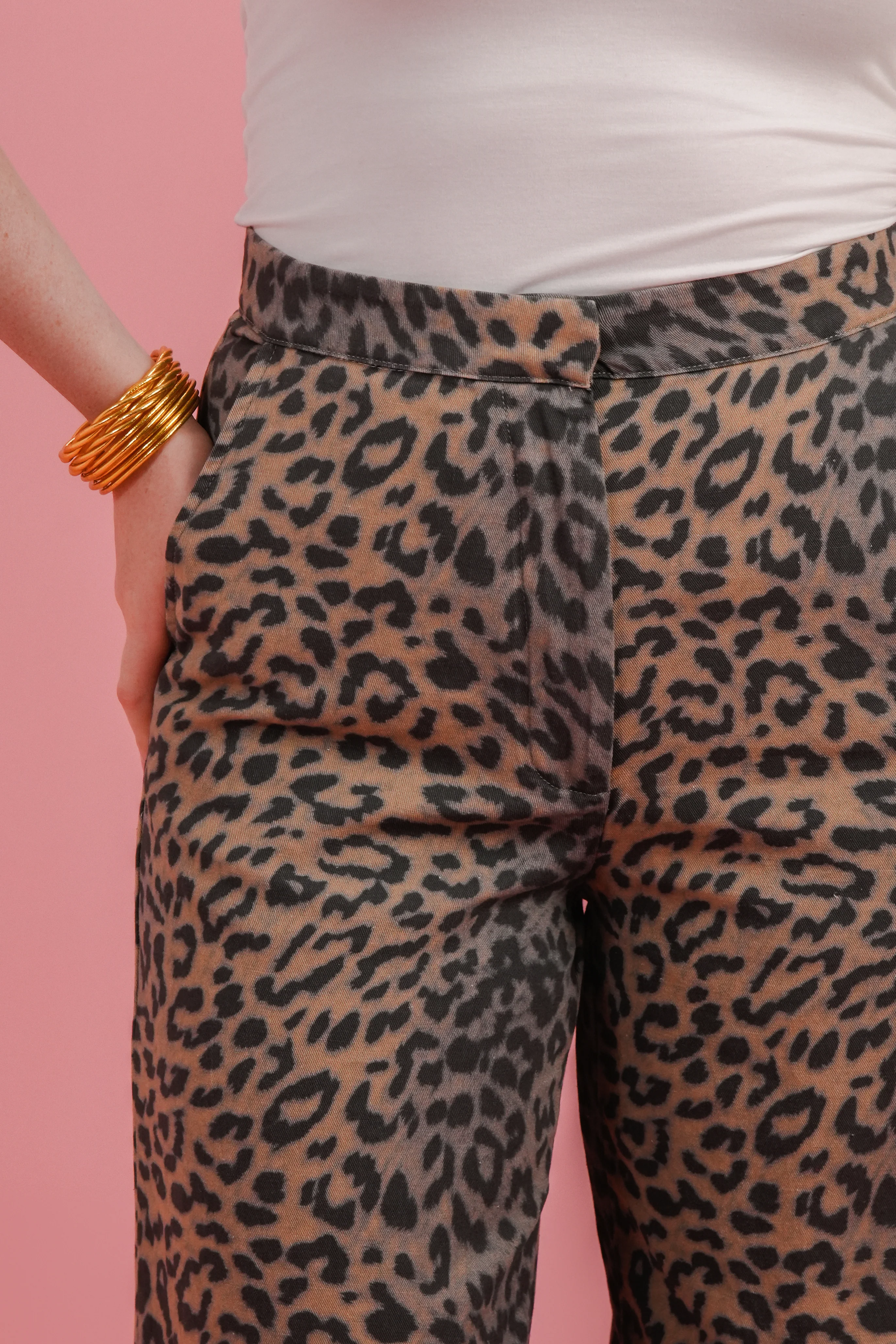 Inja Leopard Wide Leg Trousers - Image 6