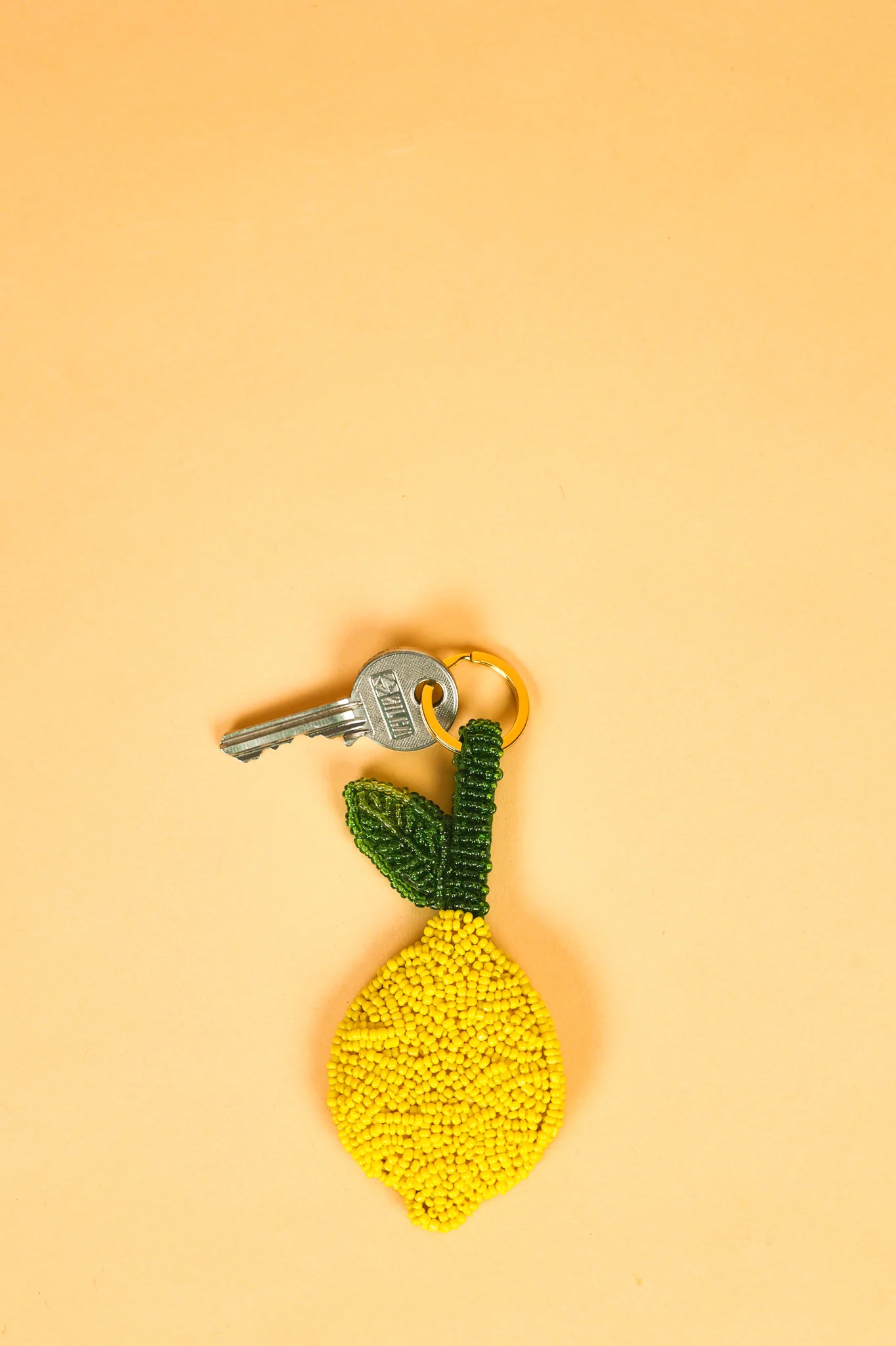 Lemon Beaded Charm Keyring - Image 4