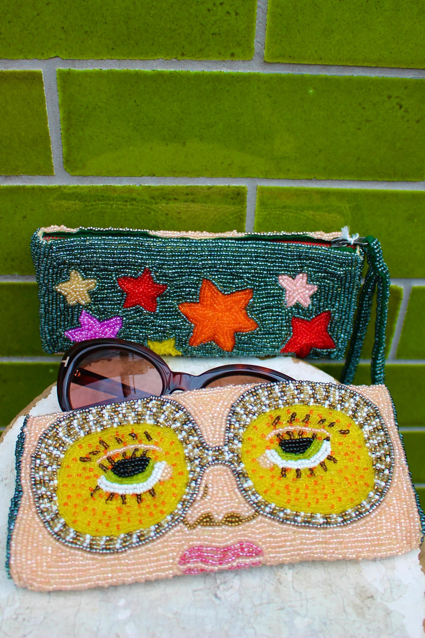 Lunettes Beaded Glasses Case - Image 3