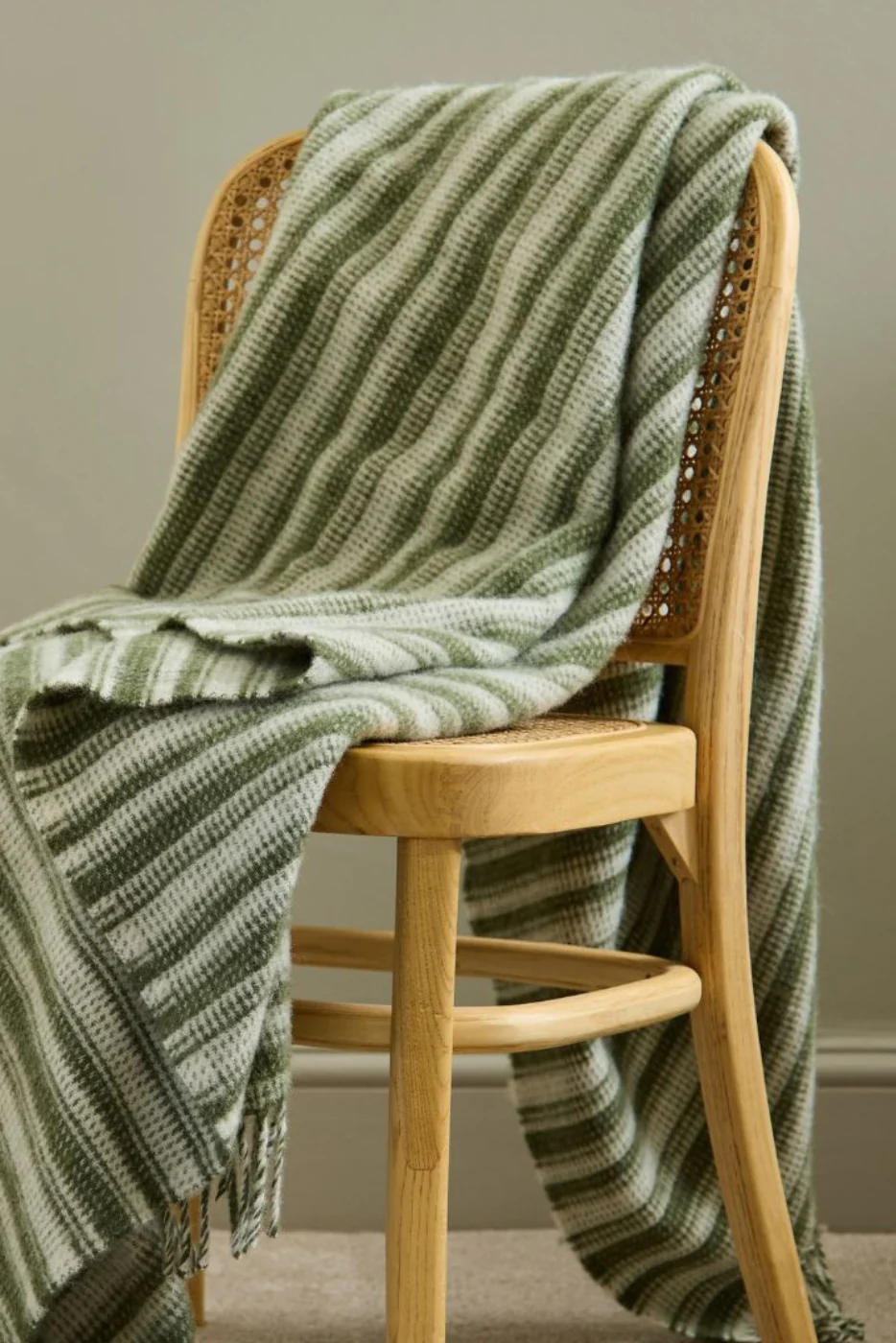 Olive Aber Stripe Throw - Image 3