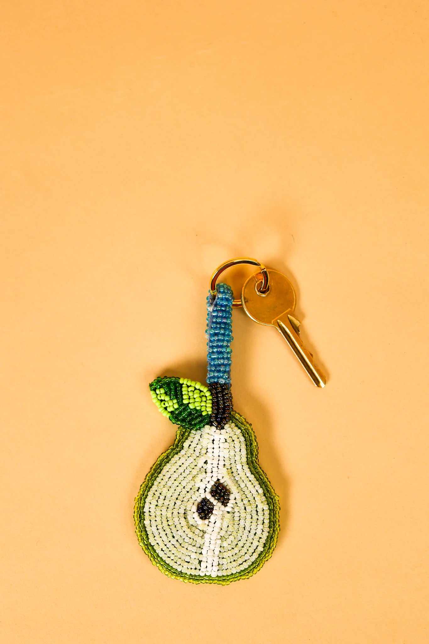 Pear Beaded Charm Keyring - Image 3