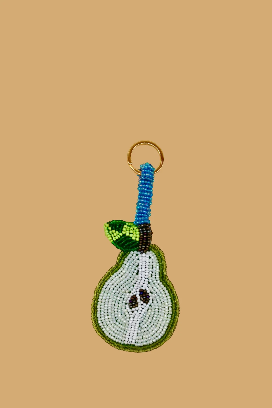 Pear Beaded Charm Keyring - Image 5