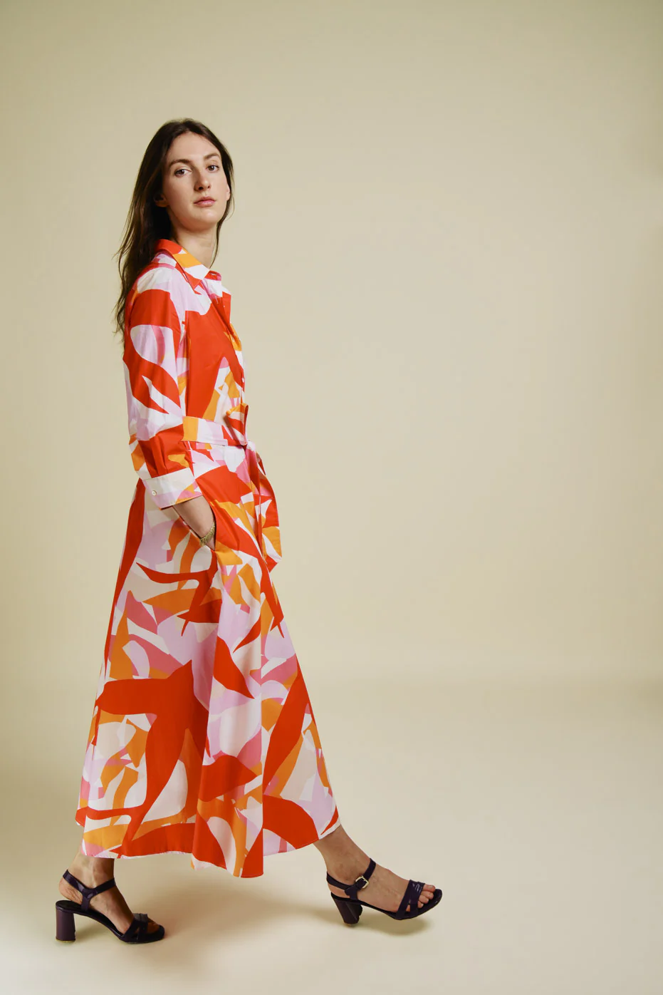 Red Doves Davida Dress - Image 3