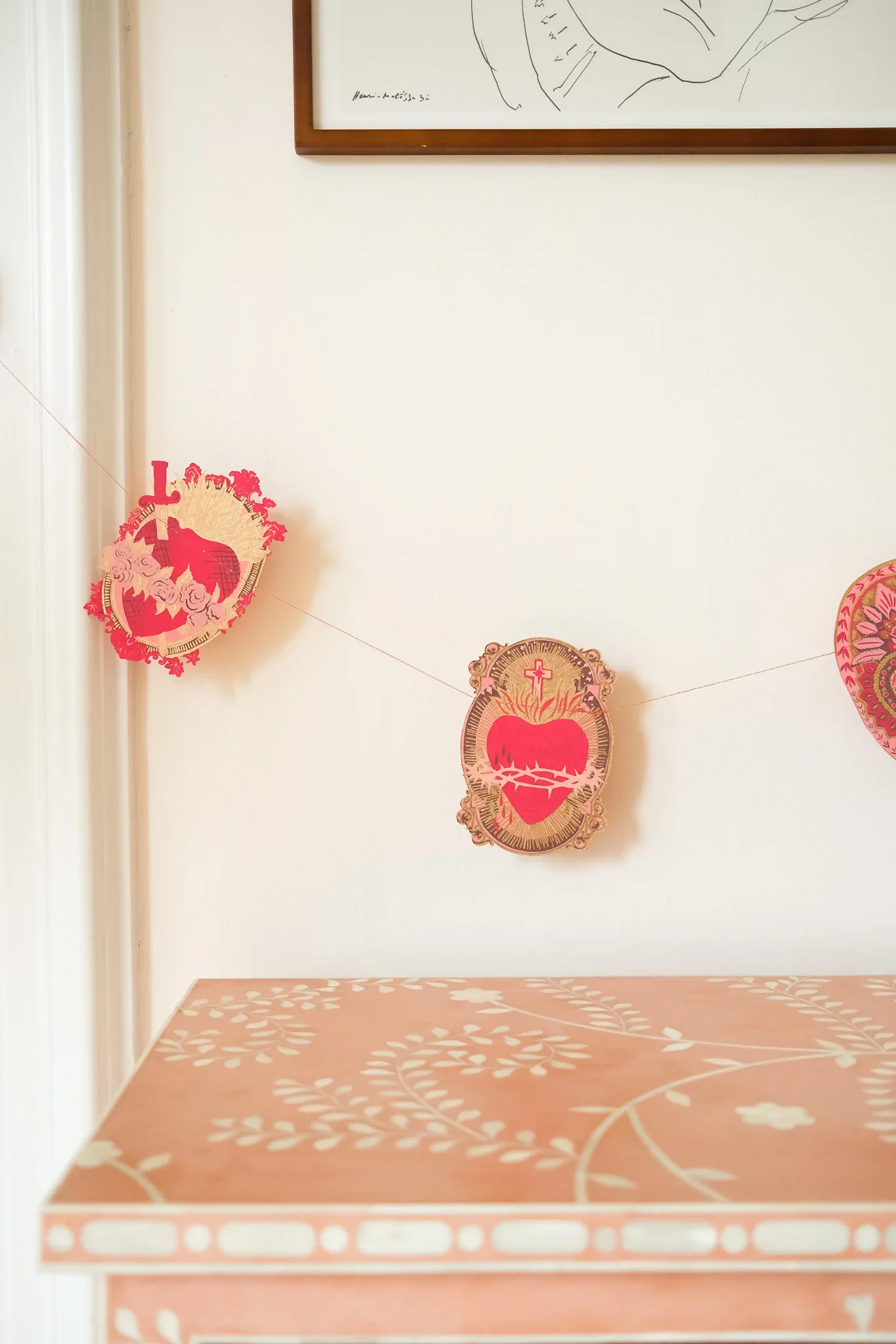 Hearts Sewn Garland - Image 4