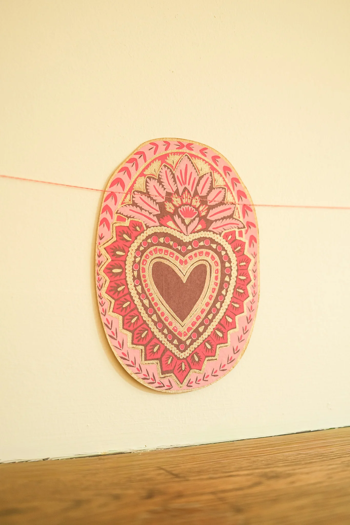Hearts Sewn Garland - Image 5