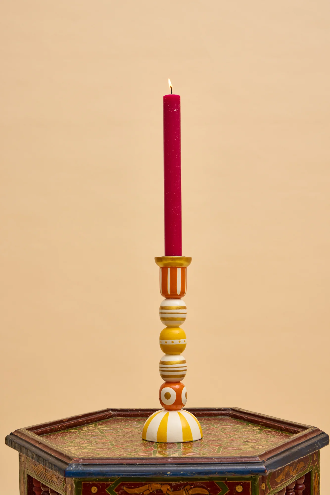 Orange Fiesta Candlestick - Image 4