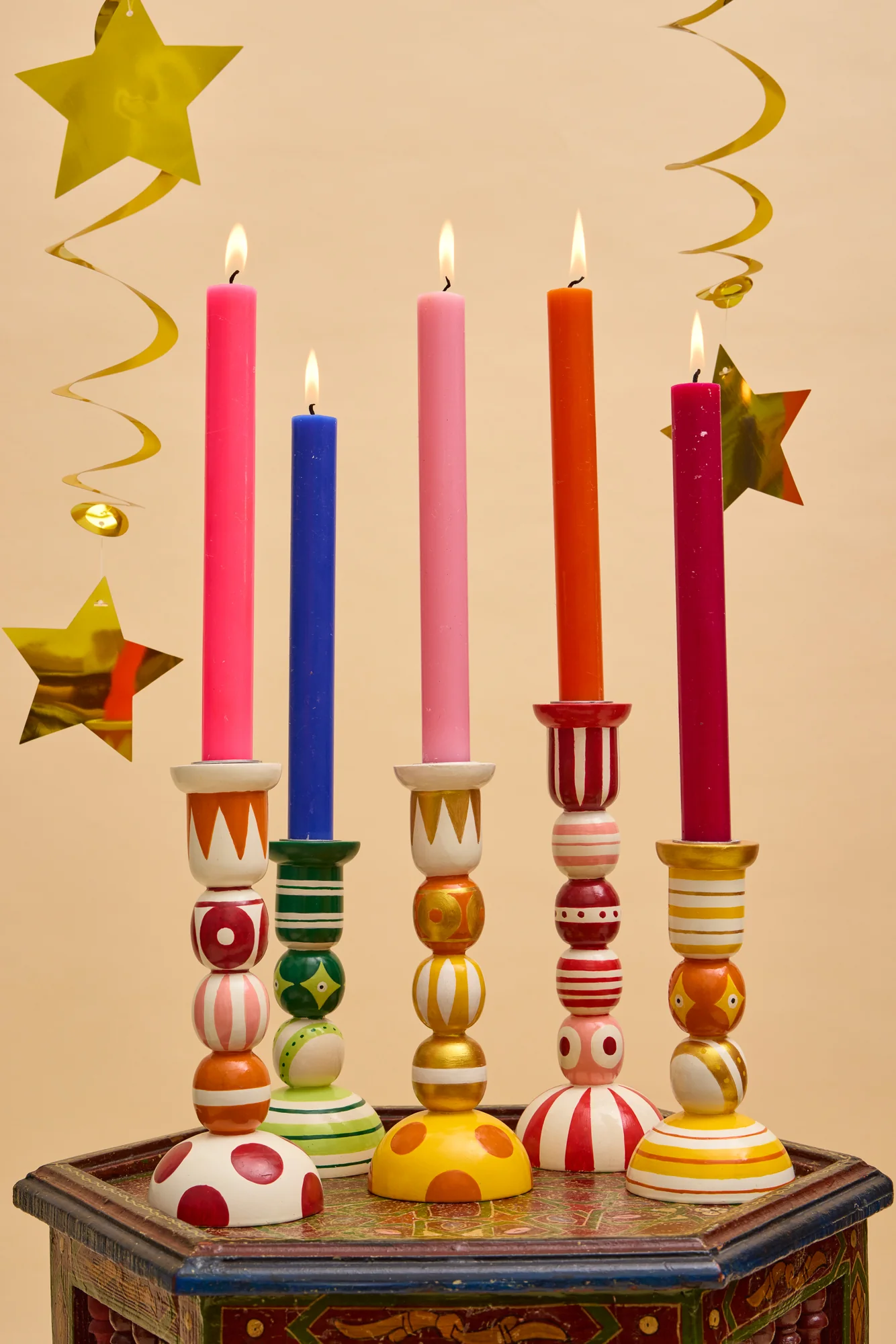 Orange Fiesta Candlestick - Image 5